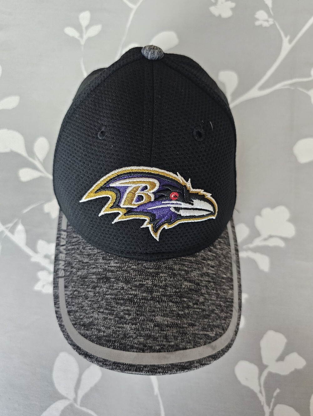 Baltimore Ravens Kids Black & Gray Logo Baseball Cap New Era 39 Thirty